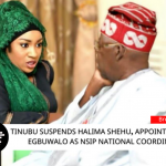 Tinubu Suspends Halima Shehu on Fraud Allegations