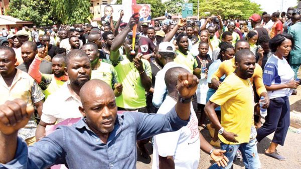 protest Enugu election