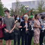 U.S. Presidential Candidate, Jill Stein Arrested at WashU for peaceful protest against Israel