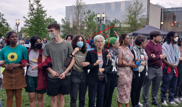 U.S. Presidential Candidate, Jill Stein Arrested at WashU for peaceful protest against Israel