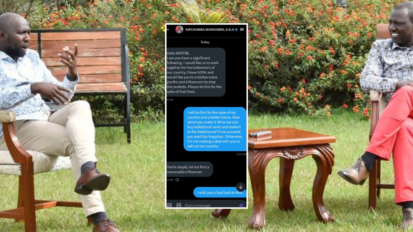 Kenya's Cabinet Secretary Kipchumba Exposed For Attempted Sellout Plans To Sabotage #RutoMustGo Protests