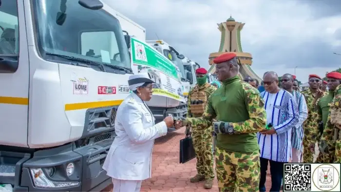 Burkina Faso Ibrahim Traoré Donates 15 Mobile Clinics To Health Ministry