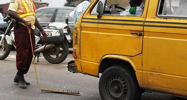 Frustrated Lagos Driver Sets Self, LASTMA Officer, Bus Ablaze Over Traffic Offense