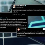 Nigerians Alert Sanwo-Olu to Pothole Crisis on Lekki-Epe Expressway