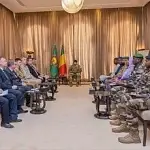 Mali President meeting Russian delegation