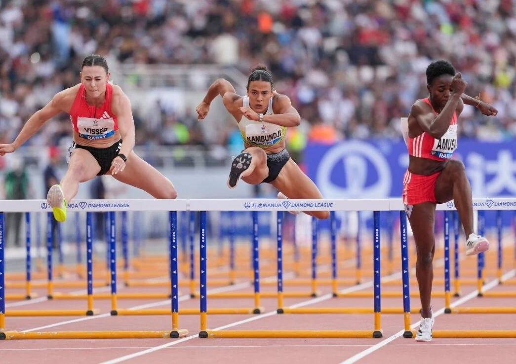 Amusan at 2025 Rabat Diamond League event