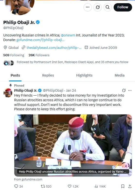 Obaji begging for money after USAID closure