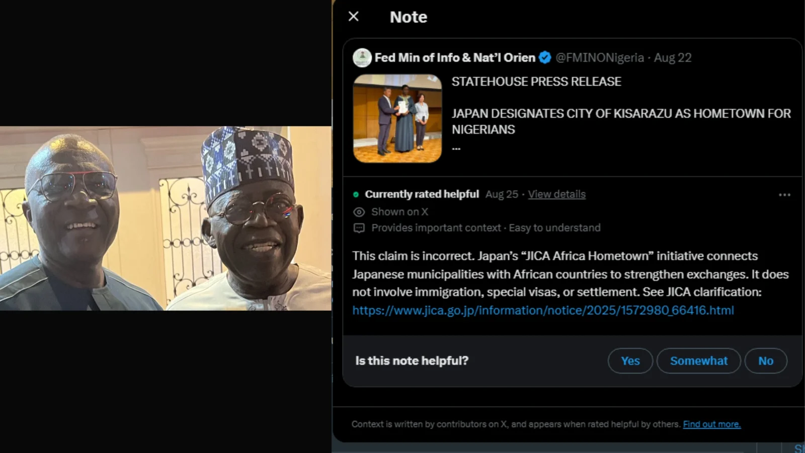 Despite Empty Booth Setback at TICAD9, Tinubu Regime Falsely Claims Japan Approved ‘Special Visa’ for Nigerians in Kisarazu