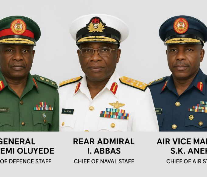 Tinubu Service Chiefs